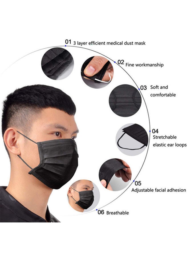 NIBEMINENT 40-Piece Disposable 3 Ply Face Mask - Image 4