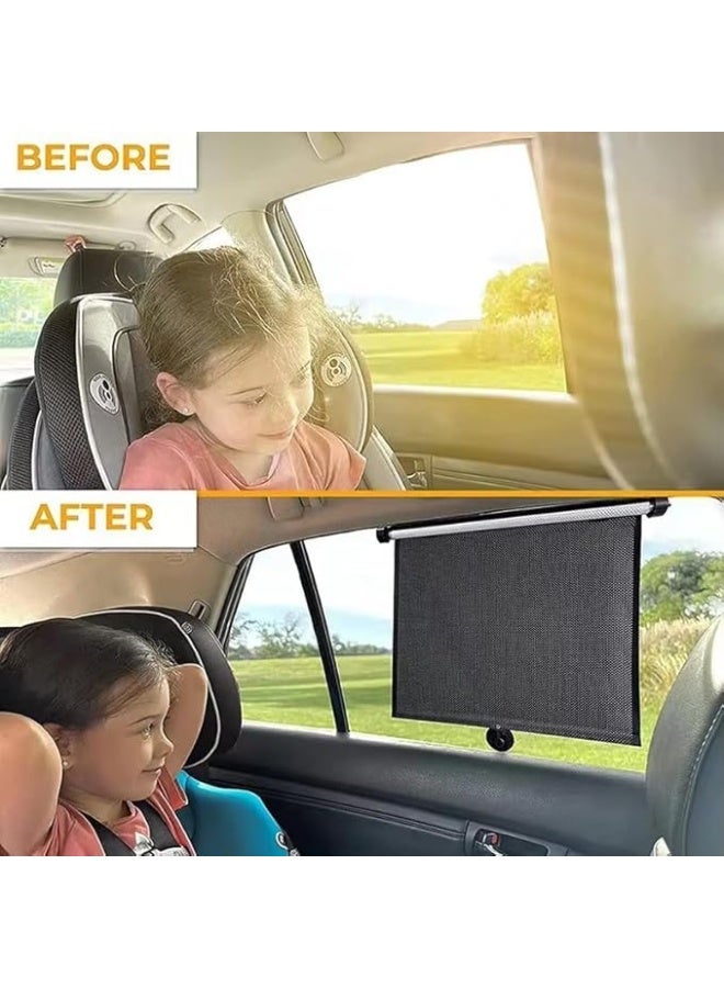 Spaceshoop Roller Shade, Blackout Blind Shade with Suction Cups Temporary Portable Window Cover Curtain Size 125 * 45cm (1pc) - Image 3