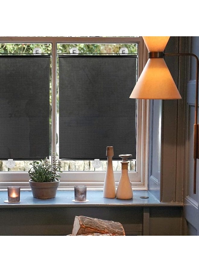 Spaceshoop Roller Shade, Blackout Blind Shade with Suction Cups Temporary Portable Window Cover Curtain Size 125 * 45cm (1pc) - Image 2