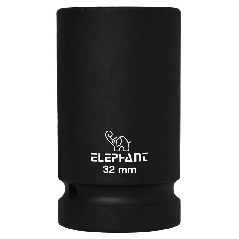 Elephant Metal 1 Inch Square Drive STD Impact Socket | 6-Point | 90 mm Length | 32 mm Size - Image 3
