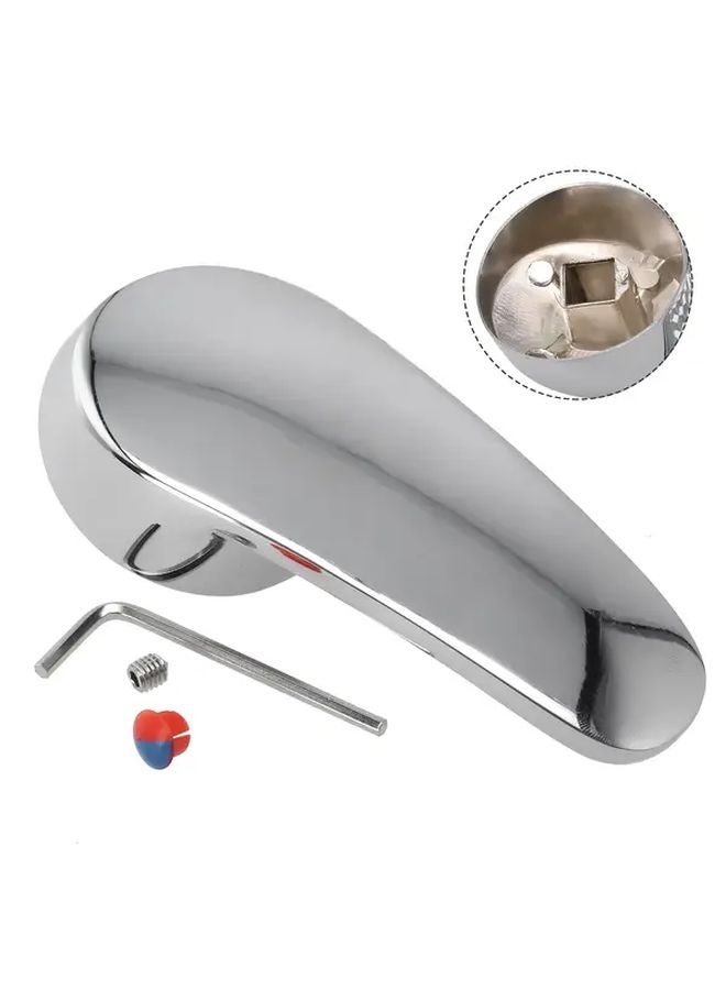 Chrome Plated Single Lever Mixer Tap Head Handle Replacement For Kitchen Bathroom Basin Faucet Hot Cold Water Control Solid Brass - Image 5