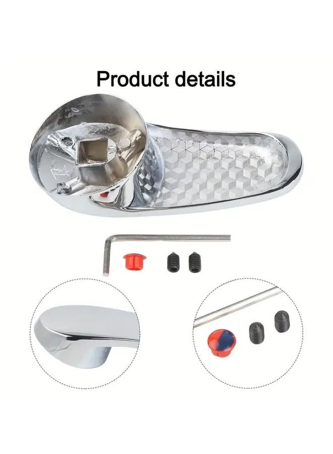 Chrome Plated Single Lever Mixer Tap Head Handle Replacement For Kitchen Bathroom Basin Faucet Hot Cold Water Control Solid Brass - Image 3