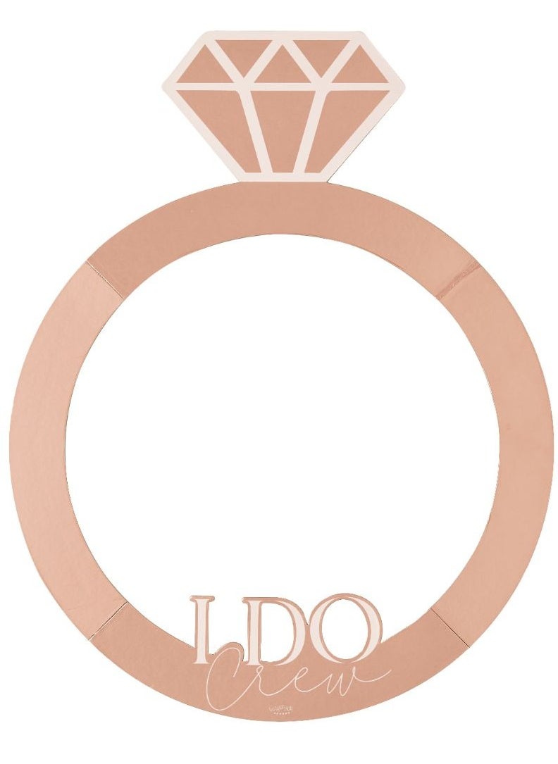 Ginger Ray - Rose Gold Ring Photo Booth Frame - Image 1