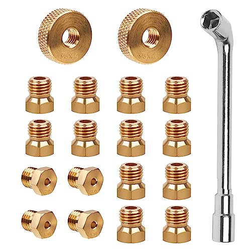 GASPRO Natural Gas Conversion Kit, Propane to NG Orifices Nozzle, for Blackstone 28'' & 36'' Griddles, Rangetop Combo, Tailgater, DIY Burner Replacement Parts - Image 1