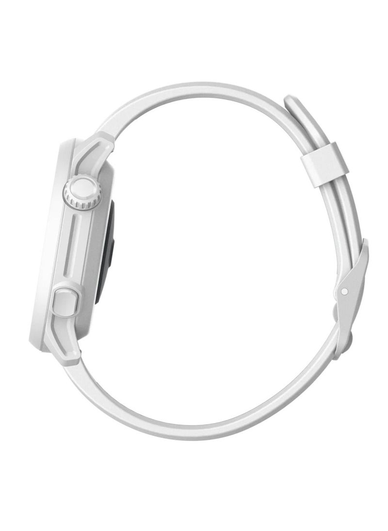 COROS - COROS PACE 2 Premium GPS Sport Watch with Nylon or Silicone Band, Heart Rate Monitor, 30h Full GPS Battery, Barometer, ANT+ & BLE Connections, Strava, Stryd & TrainingPeaks (White - Silicone Strap) - Image 1