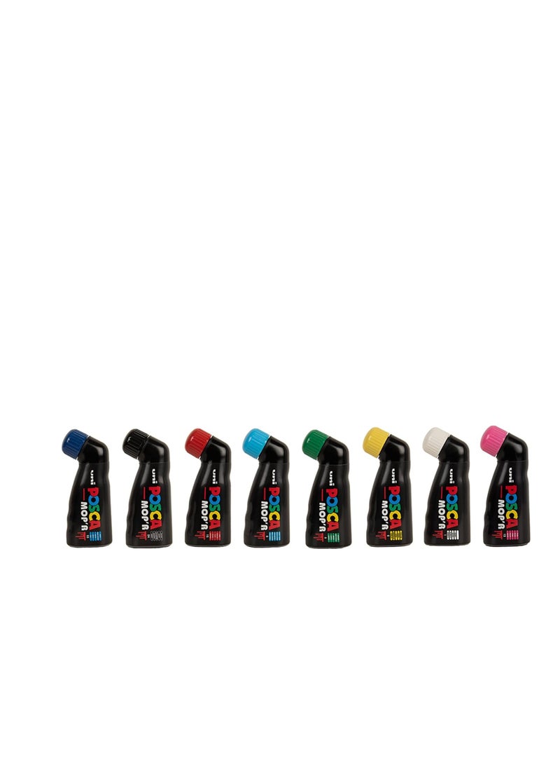 POSCA 8-Piece Mop'r Water Based Permanent Paint Markers Multicolour - Image 3