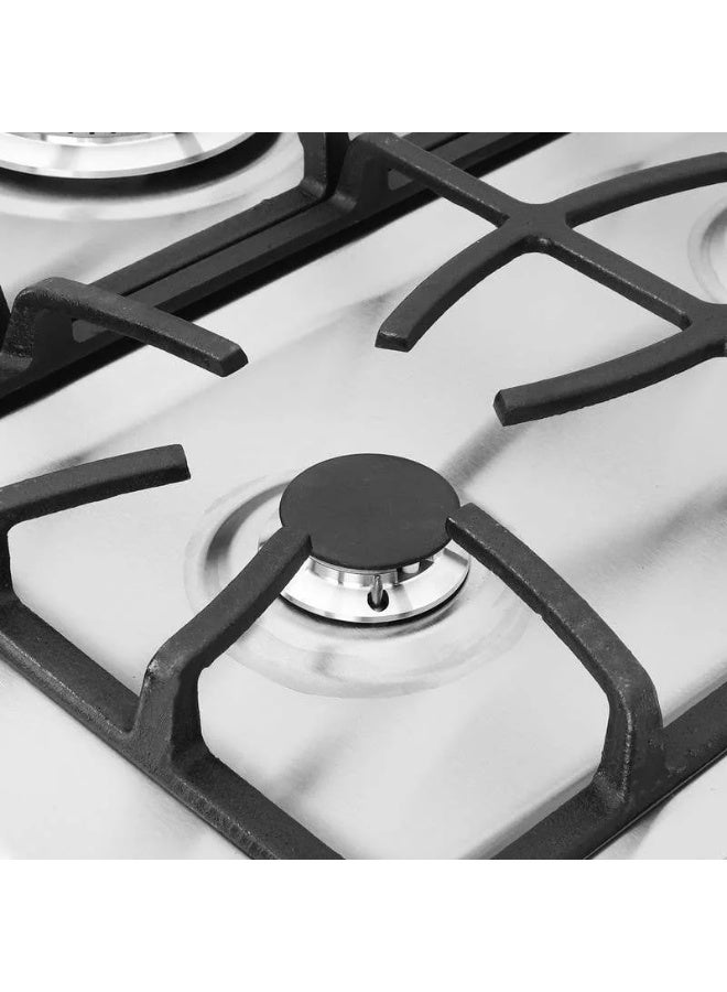 UNIONAIRE Gas stove, 5 burners, Gusto, 60x90 cm, full stainless steel, cast iron grates, with digital timer. - Image 3