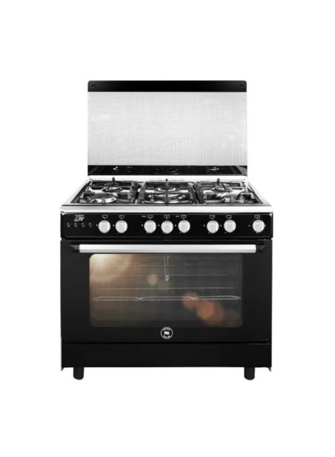 UNIONAIRE 5-burner gas stove, 60x80 cm, stainless steel, with fan, full stainless steel construction, wide base. - Image 2