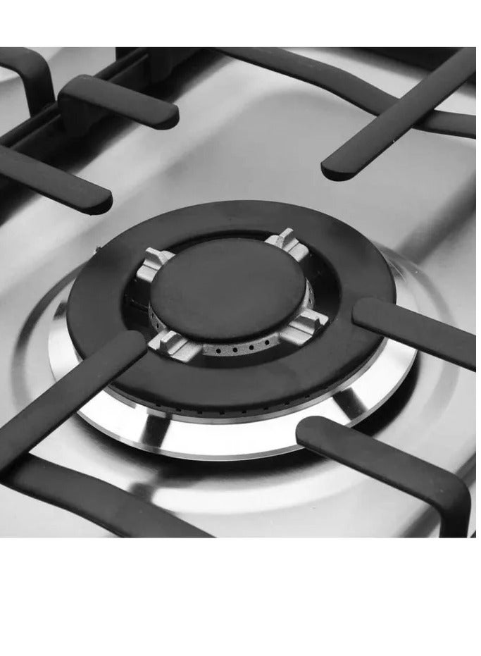 UNIONAIRE 5-burner gas stove, 60x80 cm, stainless steel, with fan, full stainless steel construction, wide base. - Image 3
