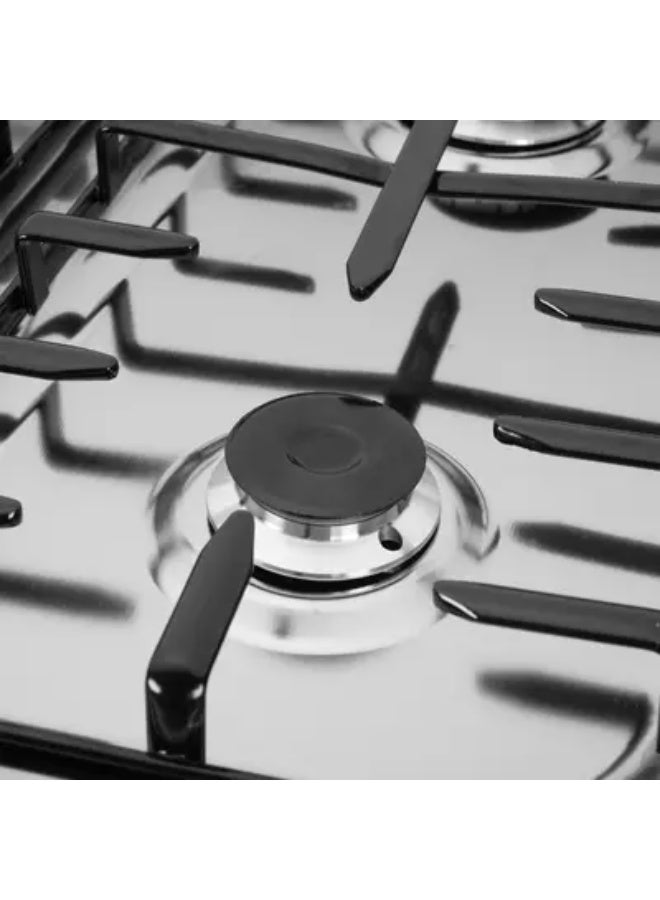 UNIONAIRE 5-burner gas stove, 60x80 cm, stainless steel, with fan, full stainless steel construction, wide base. - Image 5