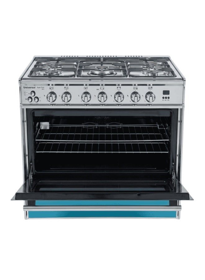 Universal Super Class Plus Gas Cooker, 5 Burners, 90 cm, Stainless Steel - 2905F-7PD - Image 5