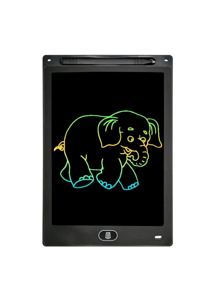 Colorful 12-Inch LCD Writing Tablet for Kids - Educational Toy Gift for Boys and Girls Aged 3-8 - black Electronic Doodle Board and Drawing Pad - Image 1