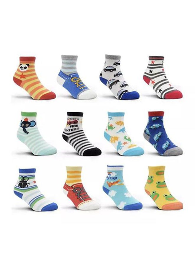 - Set Of (12) - Ankle Socks - For Kids - Image 1