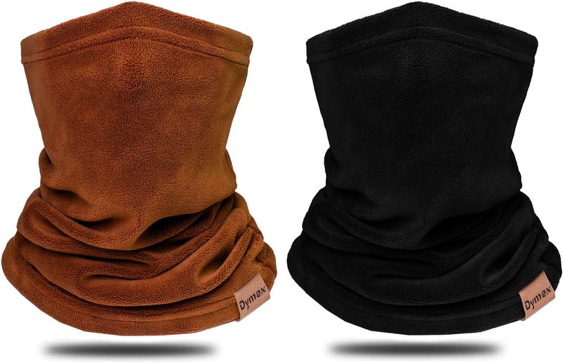 Dymex 2 PCS Kids Neck Warmer Gaiter Winter Fleece Neck Cover Balaclava Windproof Face Cover Mask for Ski Motorcycle - Image 1