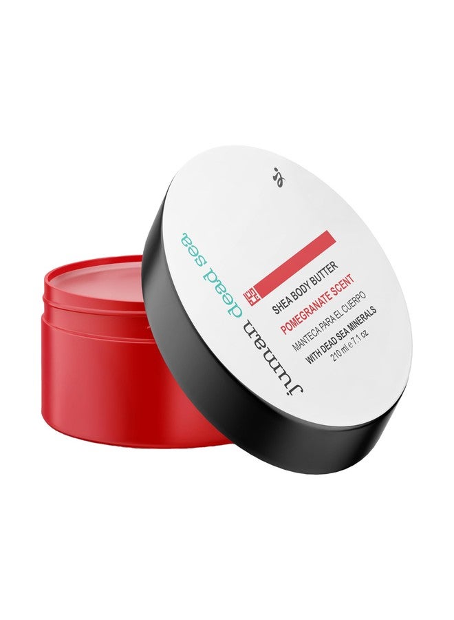 Juman Body Butter with Vitamin E | Made with Active Natural Ingredients | Nourishing Blend of Cocoa Butter | Infused with Dead Seas Minerals | Pomegranate Scented Shea Butter | 7.1oz - Image 1