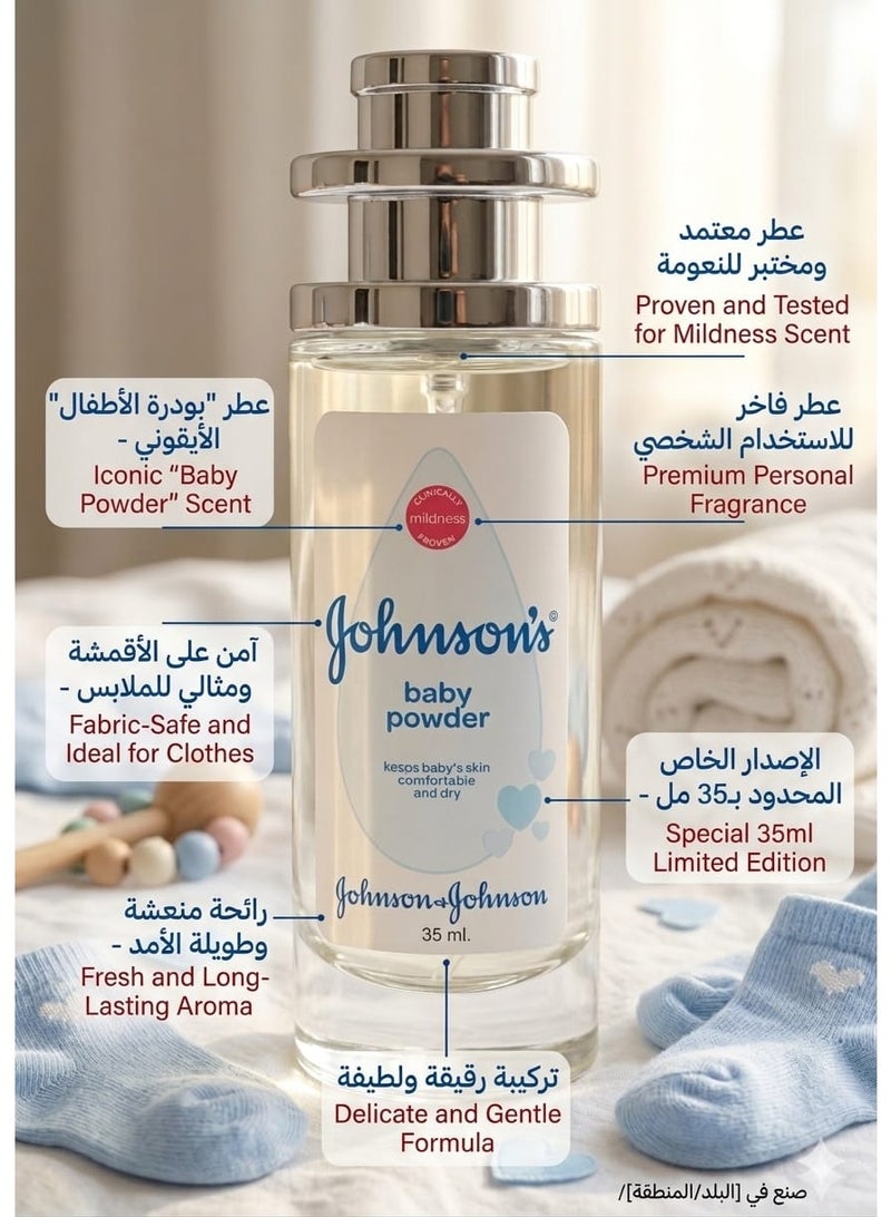 Johnson's Baby Johnsons Powder Perfume 35ml - Image 4