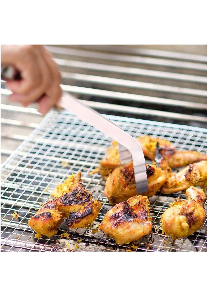 كاست ويف الفولاذ المقاوم للصدأ شواء شواء شواء شواء شواء المطبخ المشبك المشبك أداة - Image 5