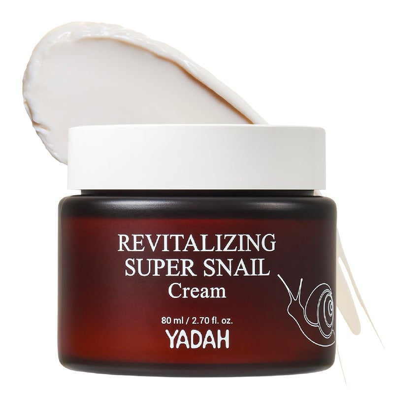 YADAH Revitalizing Super Snail Cream 2.7fl oz â€“ Lightweight Moisturizer with Snail Mucin, Adenosine & Shea Butter for Hydration, Skin Texture & Nourished Look - Image 1