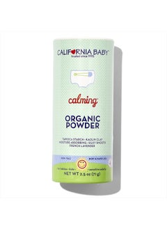 California Baby Organic Baby Powder Talc-free | USDA Certified Organic | Talc Free Baby Powder | Body Powder for Men | Absorbs Moisture & Anti-Chafing | Diaper Powder for Sensitive Skin | 2.5oz / 71g  - Image 1