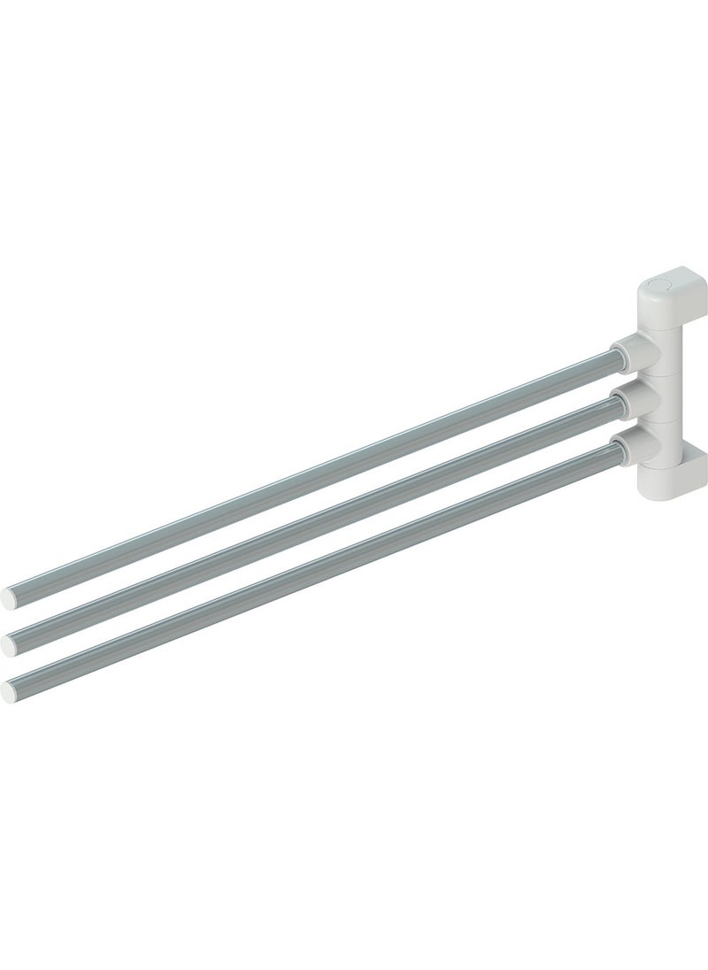 Primanova - Glass/towel Rack 3 Arm White - Image 1
