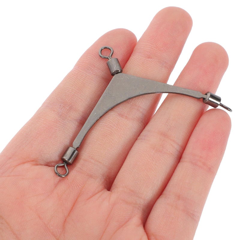 15Pcs 3 Way Rolling Fishing Swivels Connectors Triple Hook Tackle Accessories - Image 5