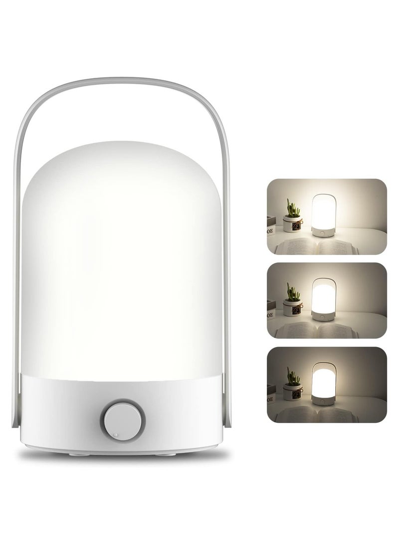 SYOSI مصباح تخييم LED، مصباح طاولة محمول لاسلكي، مصباح ليلي قابل للتعتيم 360 درجة، مصباح تخييم LED قابل لإعادة الشحن مع خطاف للقراءة في الأماكن المغلقة، والمشي لمسافات طويلة، وصيد الأسماك، والطوارئ في الهواء الطلق - Image 1