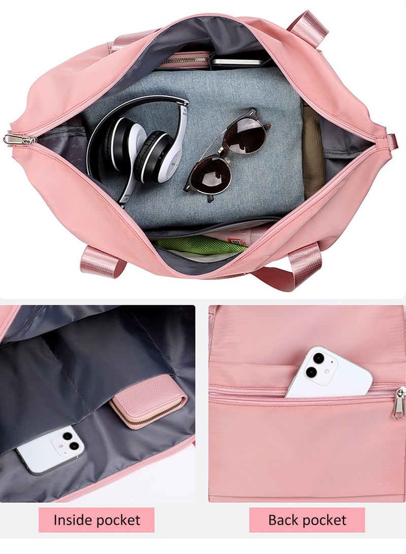 Expandable Travel Duffle Bag, Foldable Carry On Shopper Tote Bag Sports Gym Weekender Bag, Large Capacity Lightweight Waterproof Overnight Bag for Women and Men - Image 3