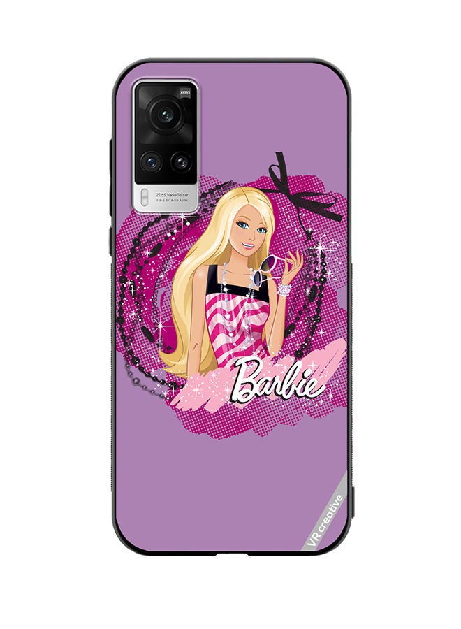 VR CREATIVE Protective Case Cover For Vivo X60 Pro Logo Barbie Design Multicolour - Image 1