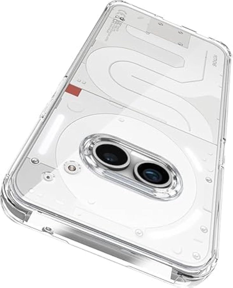 جراب خلفي فائق الحماية من الصدمات لهاتف Nothing Phone 2a / 2a Plus 5G | حماية للكاميرا | غطاء خلفي صلب لهاتف Nothing Phone 2A (مصنوع من البولي كربونات والبولي يوريثين الحراري، ظهر وجوانب شفافة تمامًا)