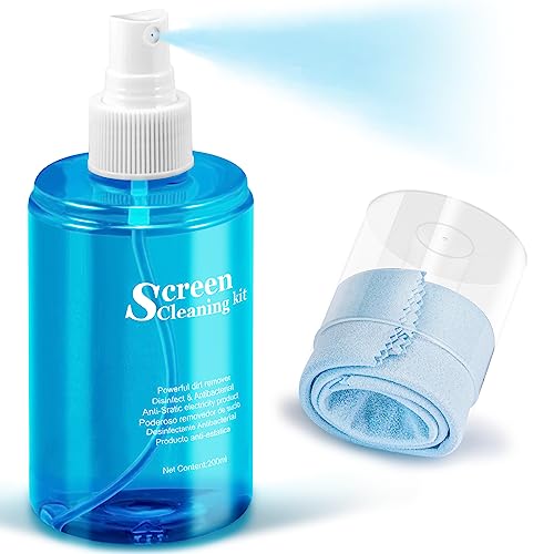 walrfid Car Screen Cleaner Spray walrfid TV Computer Laptop Touchscreen Mist Cleaning Kit Wipe for CD Disc DVD VCD Electronic Cell Phone iPad iPhone MacBook Pro Tablet Monitor LCD LED Flat Screens - Image 1