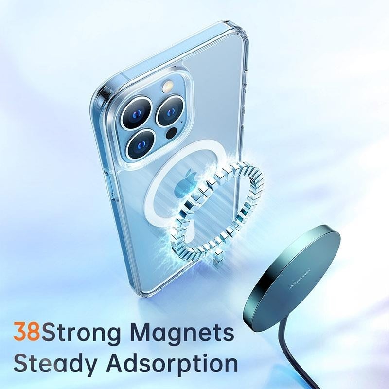 Mcdodo Apple iPhone 13 Pro Max Compatible Strong Magsafe Magnetic Transparent TPU Case 1790  - Image 3