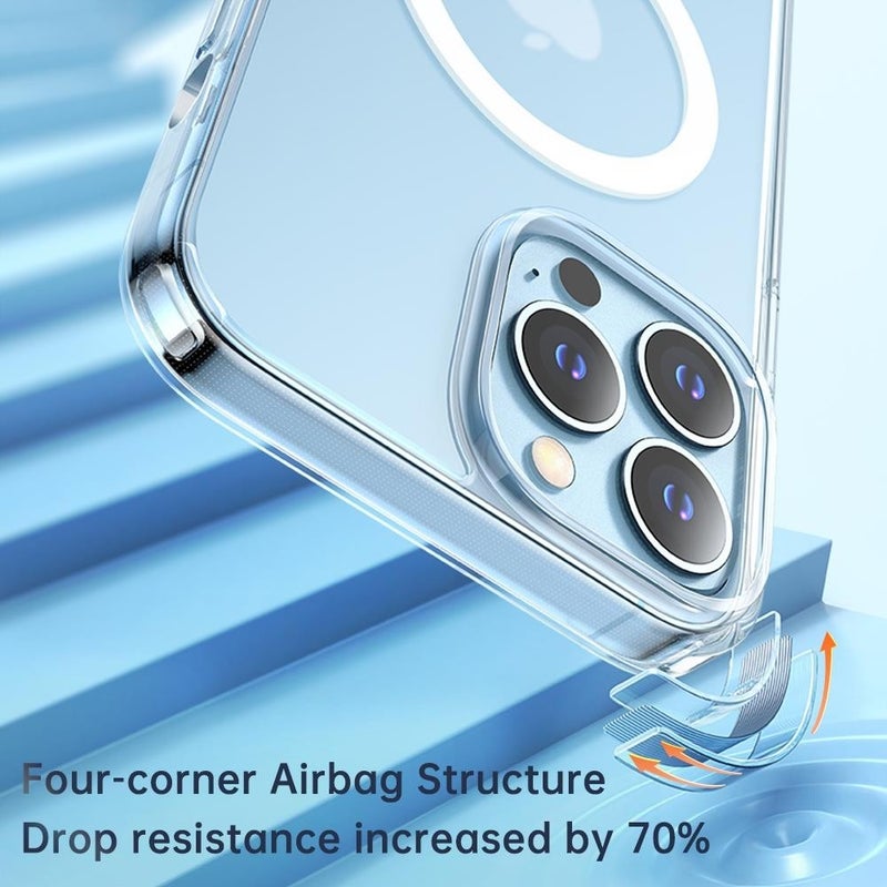 Mcdodo Apple iPhone 13 Pro Max Compatible Strong Magsafe Magnetic Transparent TPU Case 1790  - Image 5