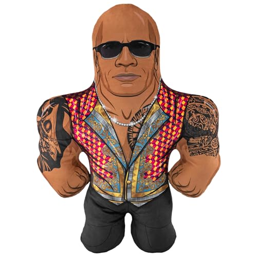 Bleacher Creatures WWE Dwayne The Rock Johnson Final Boss 24 Bleacher Buddy Soft Plush Toy - Image 1