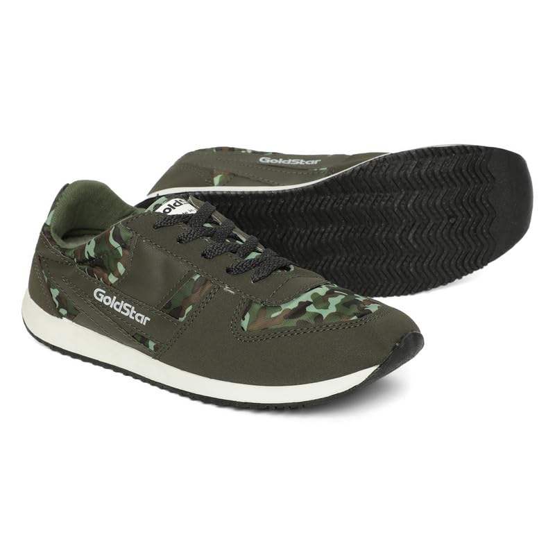 Gold Star GOLDSTAR 032 Men’s Latest Stylish Casual Sneakers Shoes | Lace-Up Lightweight Sports Running Shoes for Men | Comfortable Walking, Gym Training, Trekking, Hiking, Jogging, Footwear - Image 2
