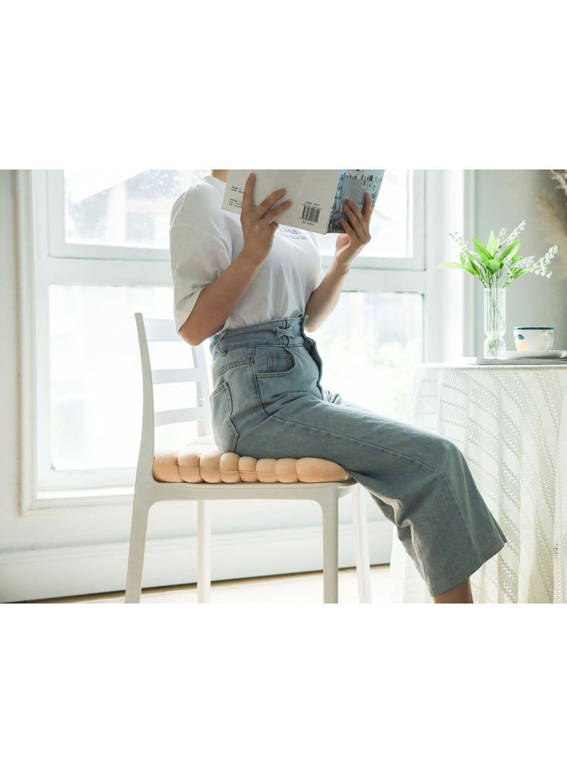 Cookie Biscuit Cushion Soft Cute Throw Pillow Thicken Seat Decorative Flooring for Living Room Household Chair Square Beige - Image 5