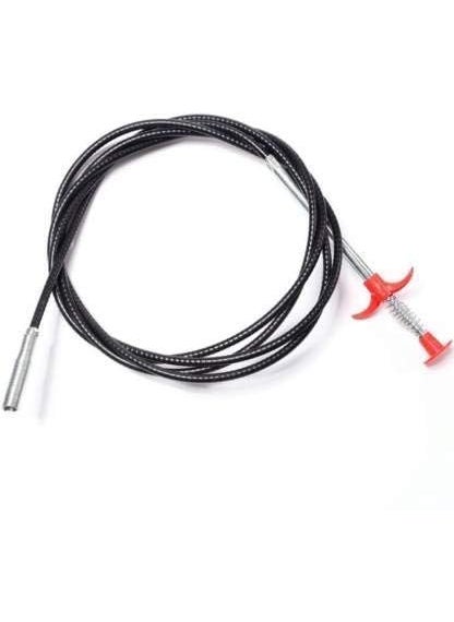 TOP SELECT TOP SELECT Wire Brush Hand Kitchen Sink Cleaning Hook Sewer Dredging Device Spring Pipe Hair Dredging Tool for Cleaning Bathrooms, Kitchen, Sinks, Tubs, and Dredging Pipe (90 cm)  - Image 1