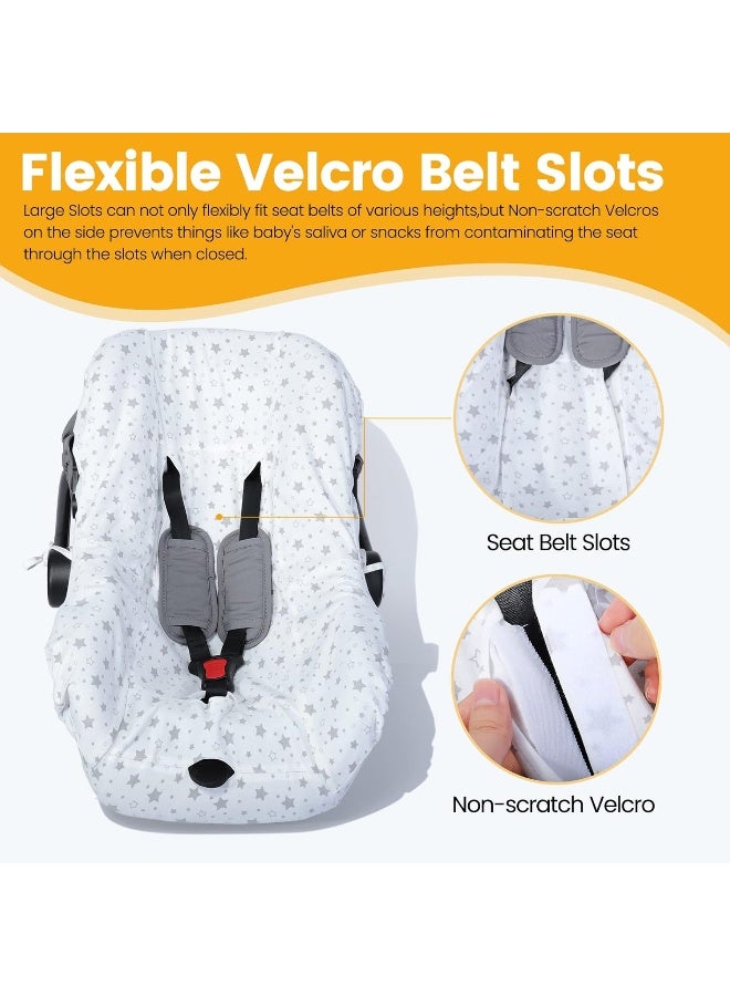 Orzbow 100% Cotton Universal Carseat Cover, Breathable, Prevents Wear & Dirt, Suitable for Car, Truck, Van, SUV, Minivan - Image 2