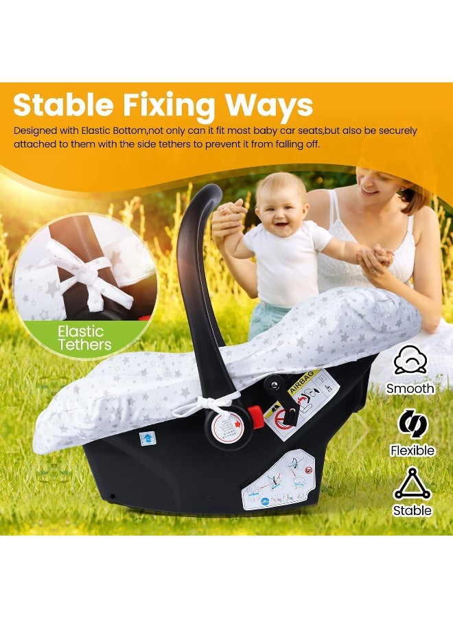 Orzbow 100% Cotton Universal Carseat Cover, Breathable, Prevents Wear & Dirt, Suitable for Car, Truck, Van, SUV, Minivan - Image 3