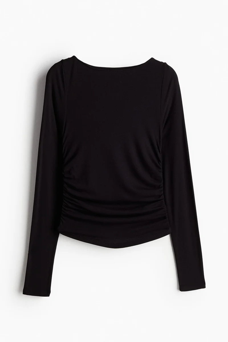 H&M Gathered jersey top