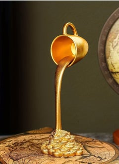 ماركة غير محددة إبريق من الذهب لصب القهوة العائم زينة أكواب القهوة العائمة زينة الحفلات المنزلية  - Image 1