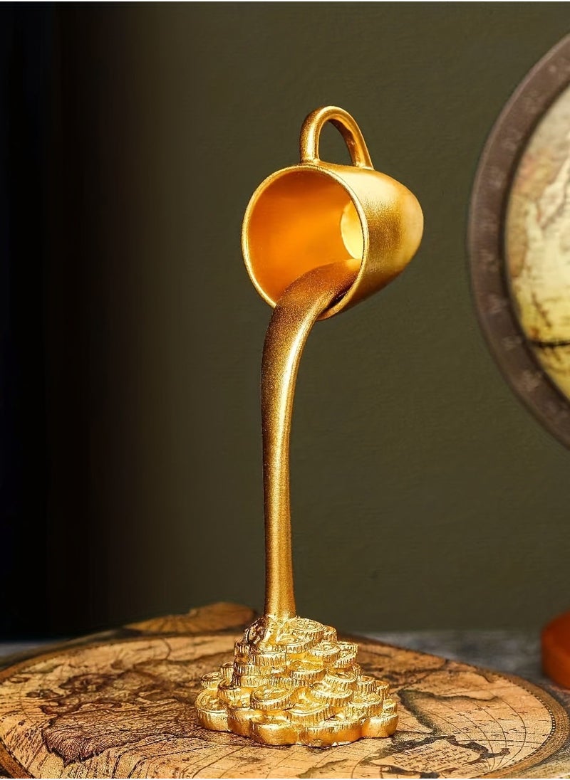 Generic Pot of Gold Pouring Coffee Floating Mug Decorations Home Party Decoration  - Image 1