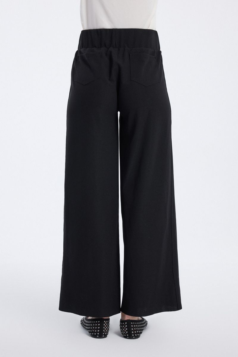 RINA Wide Leg Pants with Back Pockets - Image 3