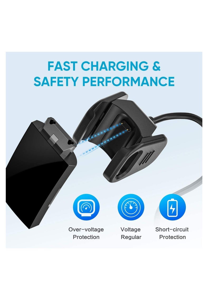 Y&D - Charger Compatible With Fitbit Charge 4 / 3, Replacement USB Charging Cable Cord, Clip Dock Accessories Adapter for 4/Charge 3 Fitness and Activity Tracker(1 Piece) - Image 1