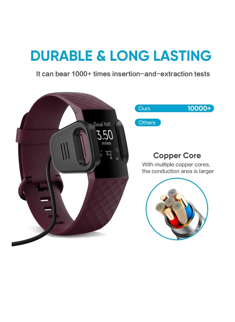 Y&D - Charger Compatible With Fitbit Charge 4 / 3, Replacement USB Charging Cable Cord, Clip Dock Accessories Adapter for 4/Charge 3 Fitness and Activity Tracker(1 Piece) - Image 1