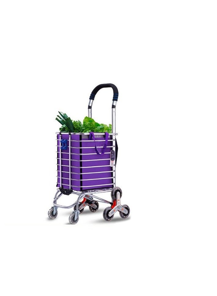 Crony 8 Wheels Dual Purpose Shopping Cart Wheels Dual Purpose Shopping Cart Lightweight Shopping Trolley Bag With Seat - Image 1