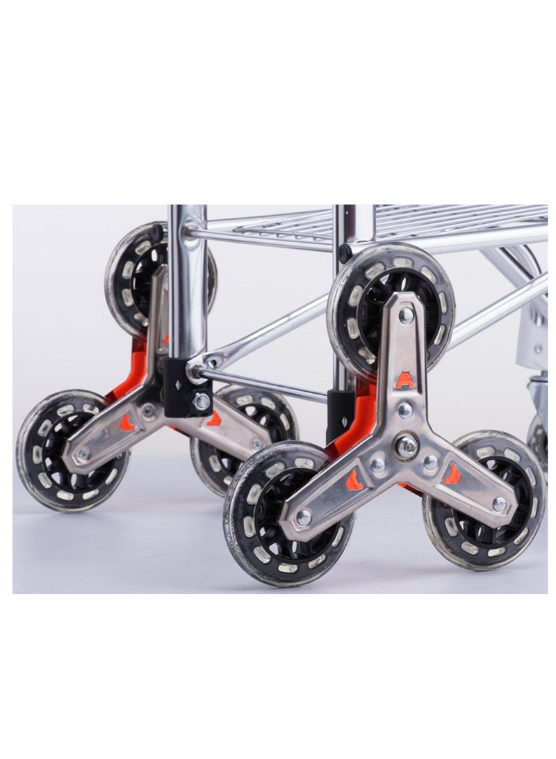 Crony 8 Wheels Dual Purpose Shopping Cart Wheels Dual Purpose Shopping Cart Lightweight Shopping Trolley Bag With Seat - Image 3