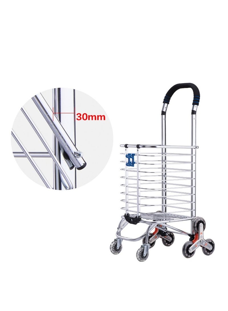 Crony 8 Wheels Dual Purpose Shopping Cart Wheels Dual Purpose Shopping Cart Lightweight Shopping Trolley Bag With Seat - Image 4