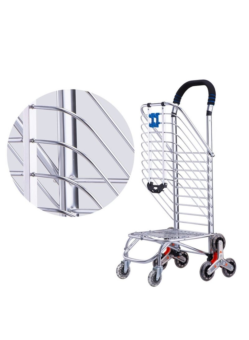 Crony 8 Wheels Dual Purpose Shopping Cart Wheels Dual Purpose Shopping Cart Lightweight Shopping Trolley Bag With Seat - Image 5