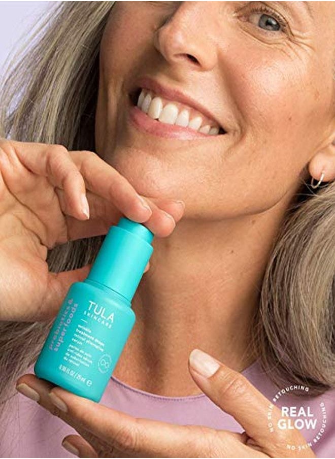 TULA Skin Care Wrinkle Treatment Drops | Skincarefirst Dry Oil Serum Minizimes The Look Of Wrinkle & Fine Lines | 098 Fl Oz  - Image 5