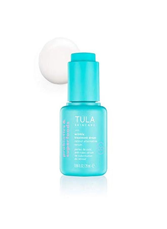 TULA Skin Care Wrinkle Treatment Drops | Skincarefirst Dry Oil Serum Minizimes The Look Of Wrinkle & Fine Lines | 098 Fl Oz  - Image 1